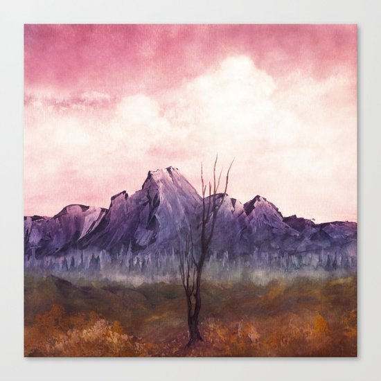 Over The Mountains II Canvas Print