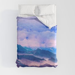 Blue Mountains Land Duvet Cover