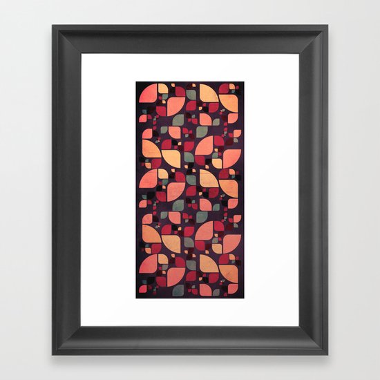 Vintage Butterflies Pattern Framed Art Print
