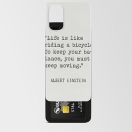 Albert Einstein living quotes Android Card Case