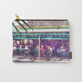 Coffee and Beignets in New Orleans Watercolor Carry-All Pouch