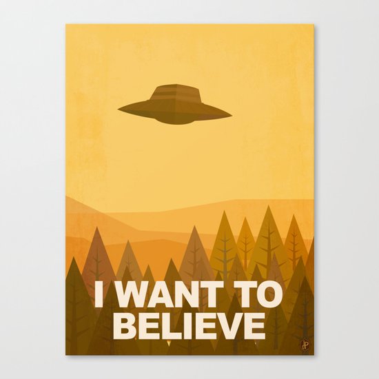 i want to believe Canvas Print