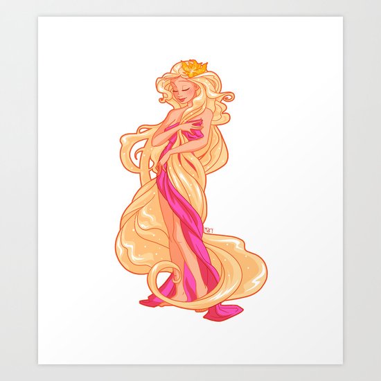 Rapunzel Art Print