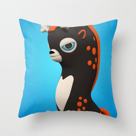 Dark Wippo Throw Pillow