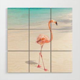 Flamingo Beach, Aruba Wood Wall Art