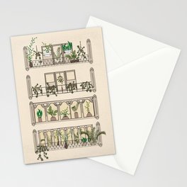 Barcelona Balcony Bright Stationery Cards