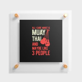 Funny Muay Thai Floating Acrylic Print