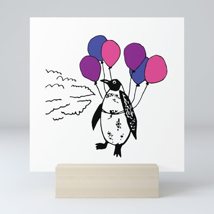 Penguins Can Fly Mini Art Print