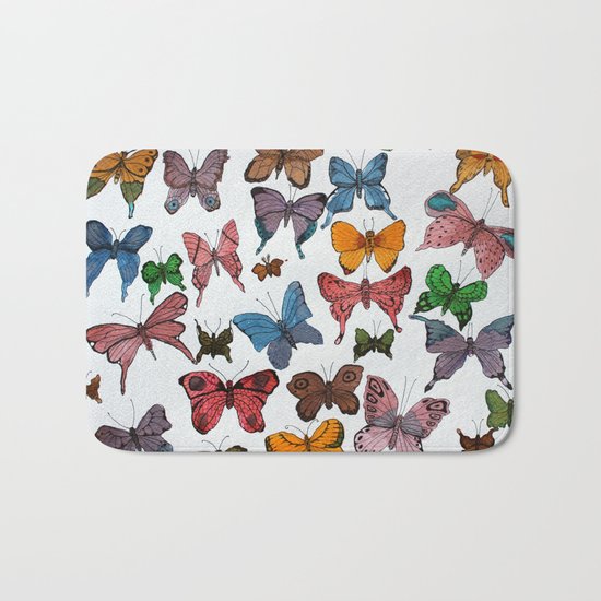 Lepidoptera Bath Mat