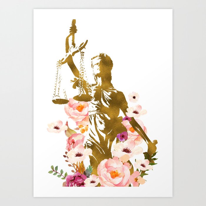 LADY OF JUSTICE Art Print