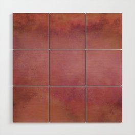 Burgundy red stone Wood Wall Art