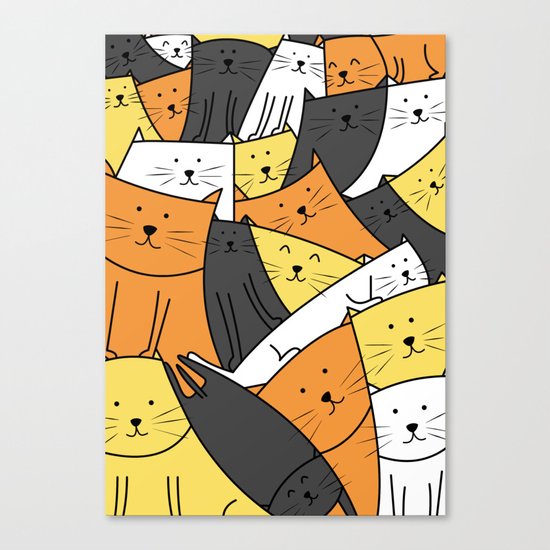 The Cats are Watching Canvas Print