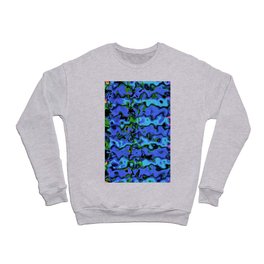 Synth blue wave Crewneck Sweatshirt