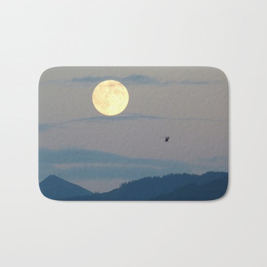 full moon Bath Mat