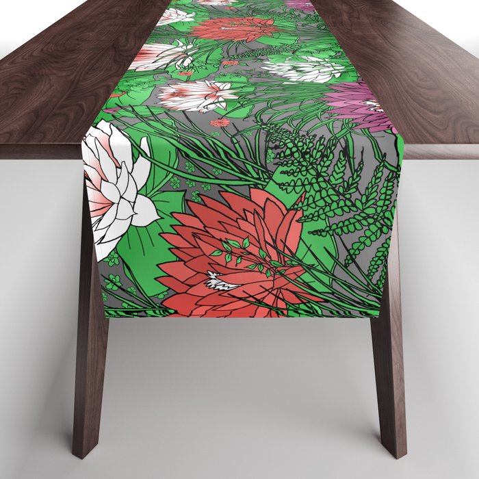 Water Lily Pond Table Runner