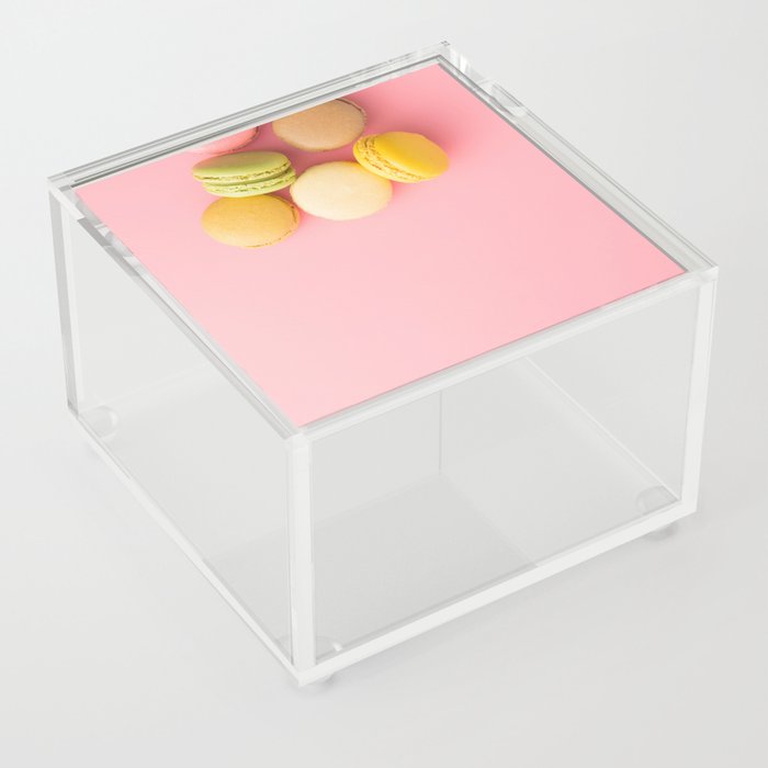 Blush Pink Macaroons Acrylic Box