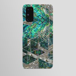 Abstract Geometric Abalone and Mother of pearl Android Case