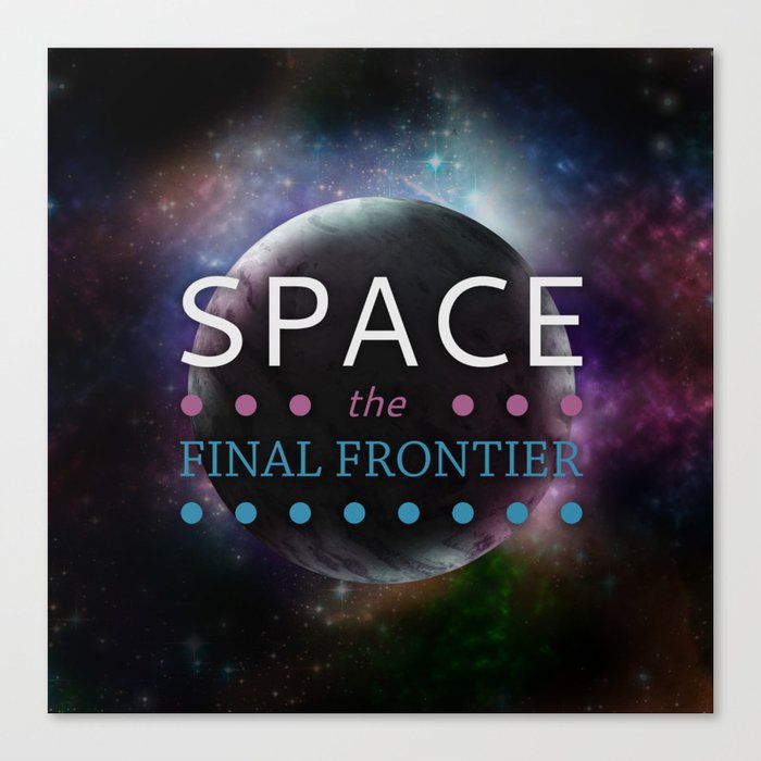 Space: The Final Frontier Canvas Print