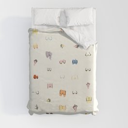 butts, boobies and hands Duvet Cover