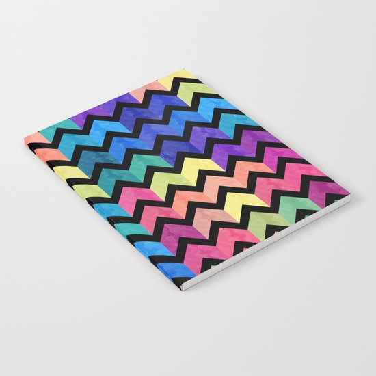 Watercolor Chevron Pattern VII Notebook