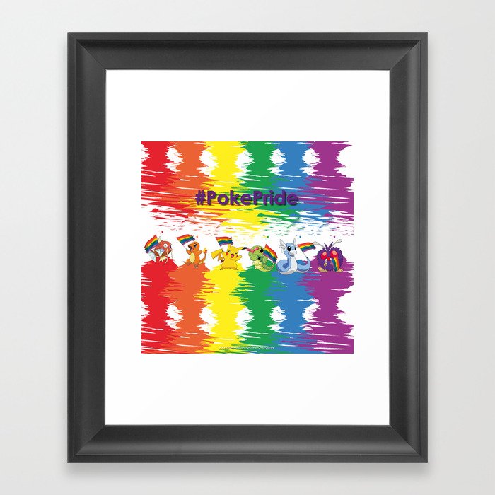 Pride pokemoncover  Framed Art Print