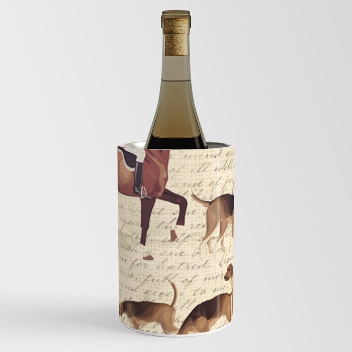 English country foxhunt print Wine Chiller