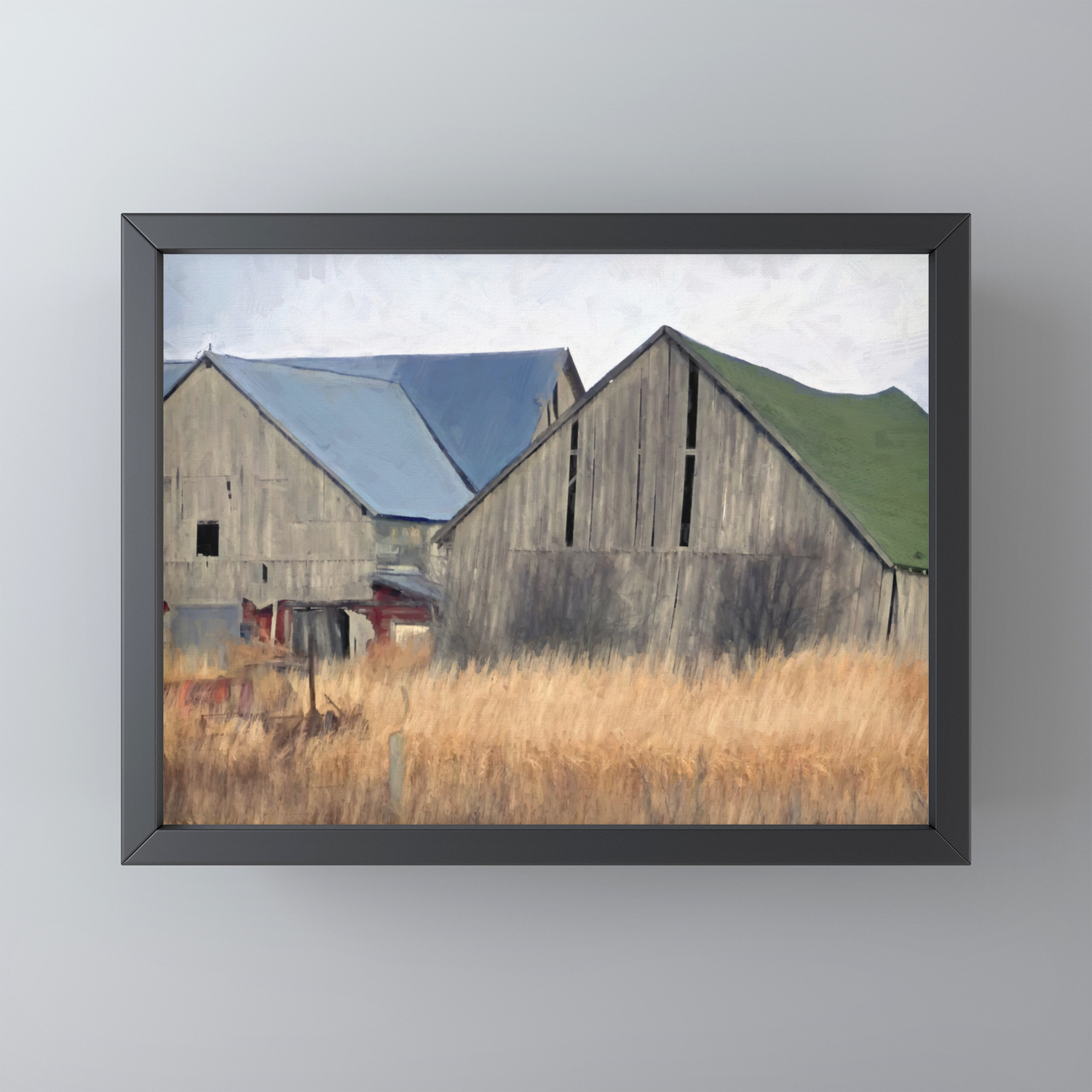 Old Barns Framed Mini Art Print By Michigangallery Society6