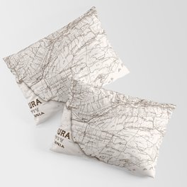 Ventura County Map Pillow Sham