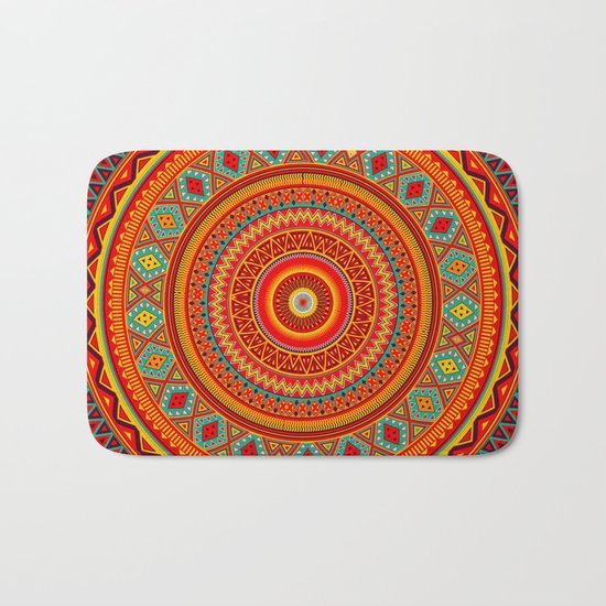 Mandala Aztec Pattern Bath Mat