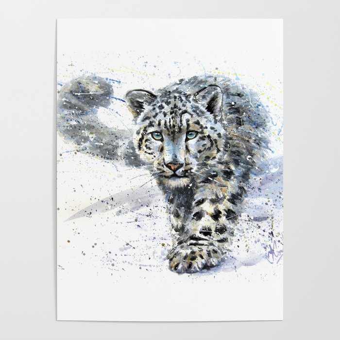 snow leopard Poster