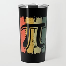 Retro Vintage Pi Math Geek Mathematician Pi Day Travel Mug