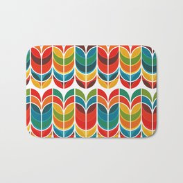 Tulip Bath Mat | Illustration, Whimsical, Pop, Curated, Pop Art, Vector, Geometric, Pattern, Flower, Graphicdesign 