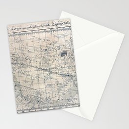 Antique Constellation Map by William Croswell - 1810 Stationery Card