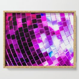 Purple Disco Ball Serving Tray