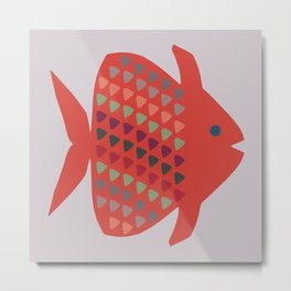 Orange Roughy Toughy Metal Print