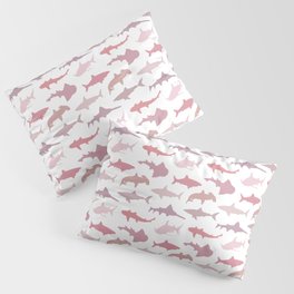 Pink Sharks Pillow Sham