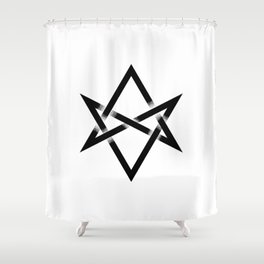 Unicursal Hexagram Shower Curtain