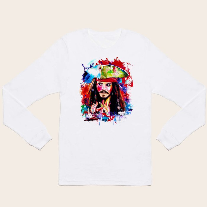Jack sparrow white sales shirt
