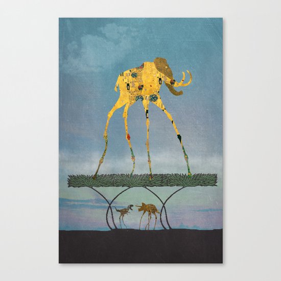 Dalimt Prehistoric Fantasy Canvas Print