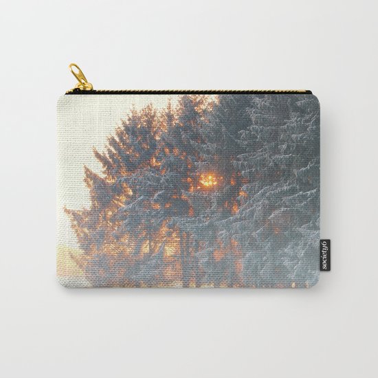 Sunrise in winter cloud forest Carry-All Pouch