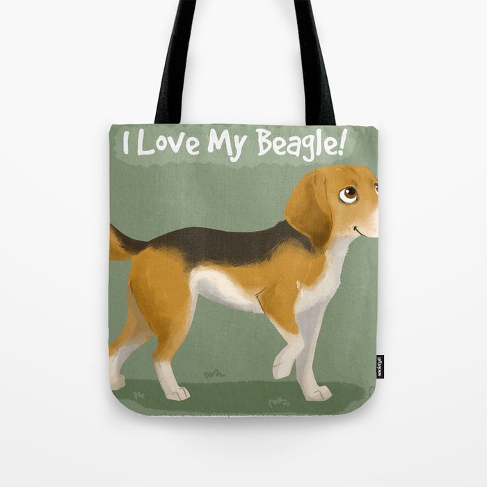 I love my beagle! Tote Bag
