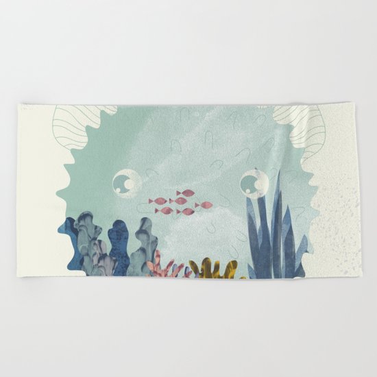 balloon fish Beach Towel