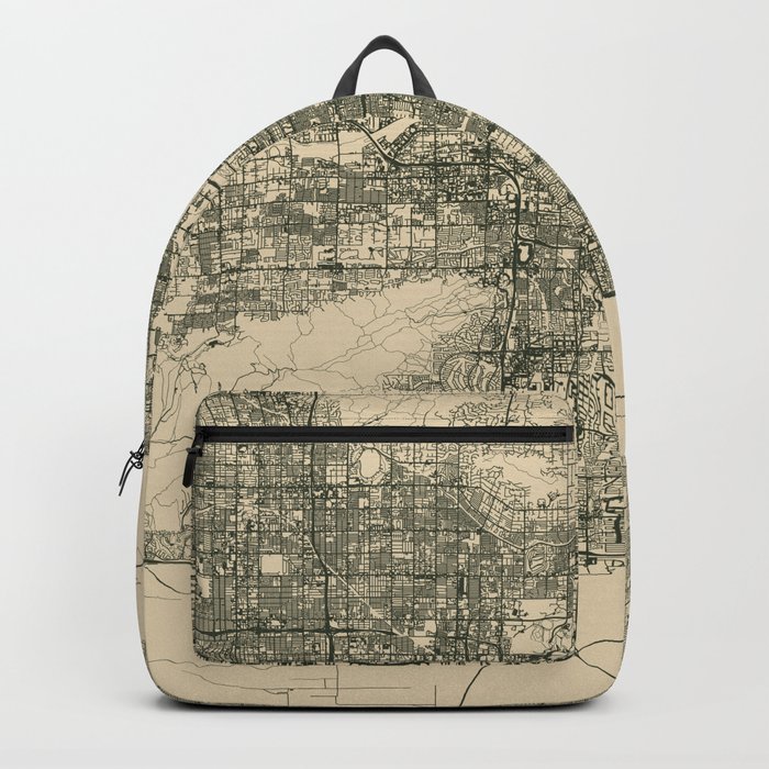 USA, Tempe - Vintage City Map Backpack
