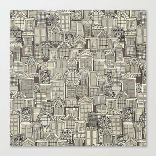 windows umber Canvas Print