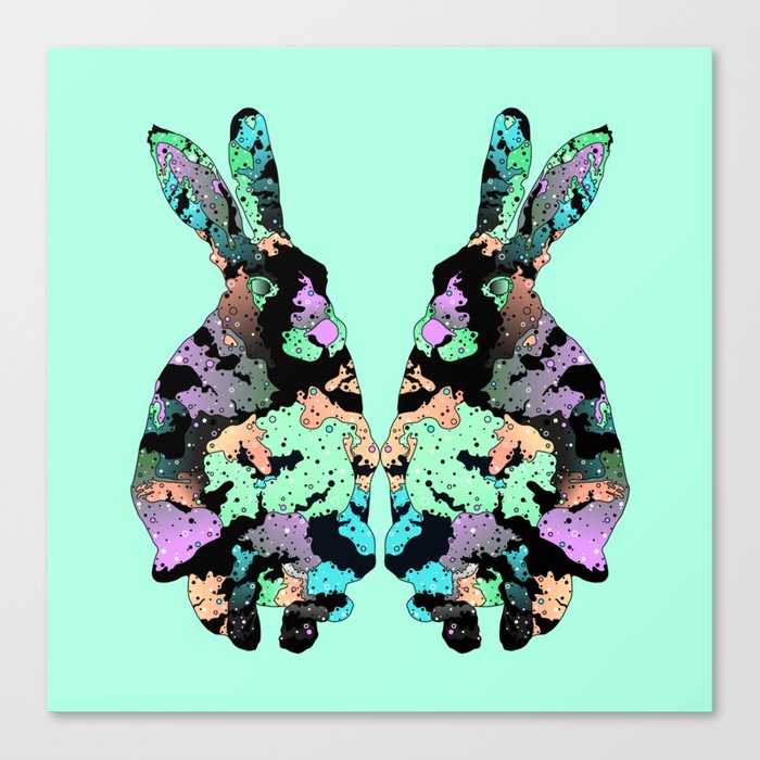 Hare Twins Canvas Print
