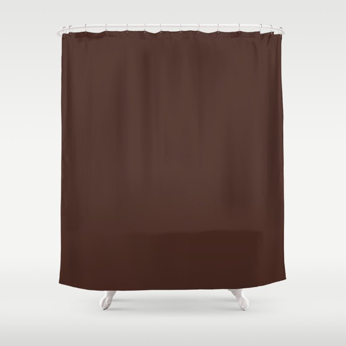 chocolate brown Shower Curtain