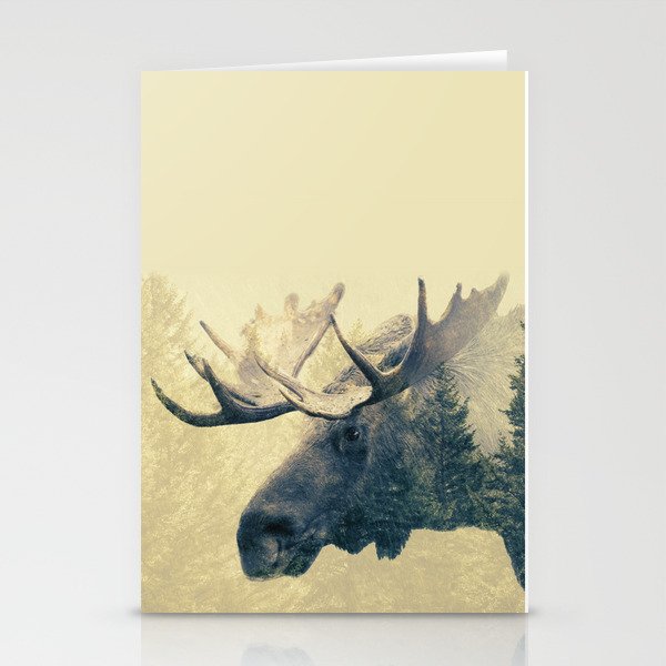 Moose - Double Exposure Stationery Cards