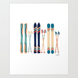 Ski's Illustration Art Print