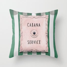 Press For Cabana Service Throw Pillow