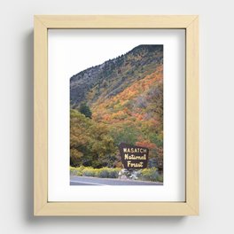 Big Cottonwood Canyon 1 Recessed Framed Print